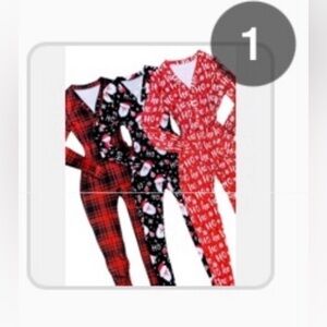 NWOT Red 'Ho Ho Ho' Print Onesie Pajamas Juniors